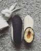 LuLu Honey fur slippers rubber sole
