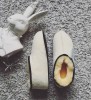 LuLu Honey fur slippers rubber sole